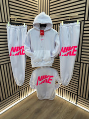 Chandal nike blanco y rosa